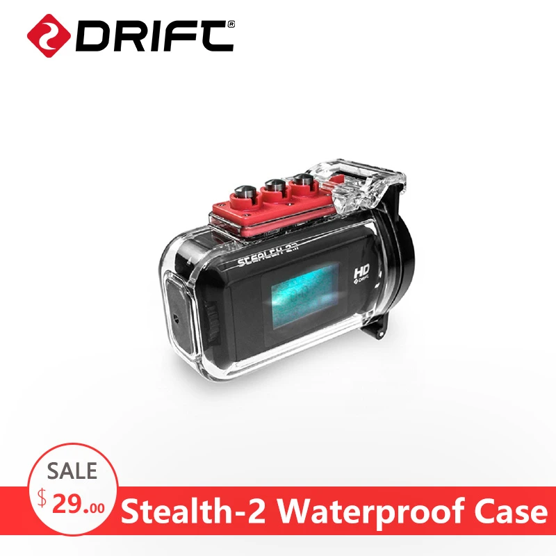 ドリフトアクションカメラアクセサリー防水ケース行くスポーツproバイクオートバイ水着4 Kビデオカメラ防水ボックス用stealth 2 Drift Action Camera Waterproof Sports Camera Casewaterproof Case Action Camera Aliexpress