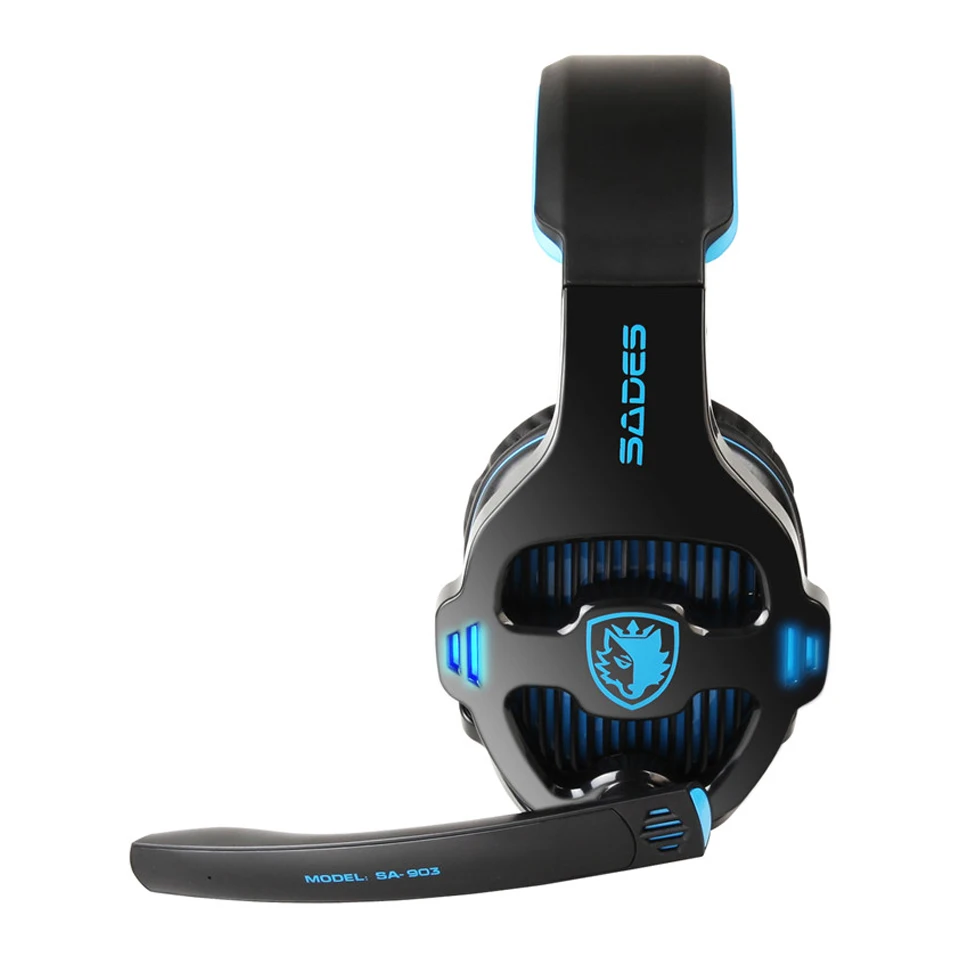 SADES SA-903 PC Gamer Stereo Gaming Headset with Microphone 7.1 Surround Sound USB Wired Earphone Headphones casque (3)