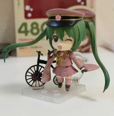

10cm Japanese anime figure Cute Nendoroid Vocaloid Hatsune Miku Senbon Sakura PVC Action Figure Set Model Collection Toy #480