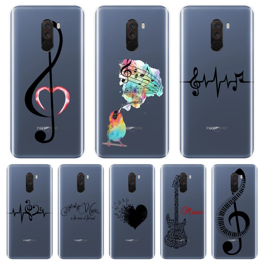 

For Xiaomi Redmi Note 4 4X 5 5A 6 Pro Prime Phone Case Silicone Music Soft Back Cover For Pocophone F1 Redmi S2 4A 5A 6A 5 Plus