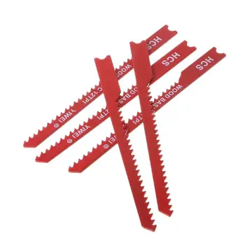 

2019 NEW 5pcs Durable U-shank High Carbon Steel 12 TPI Reciprocating Saw Blade Cutter For Wood Jig Cutting