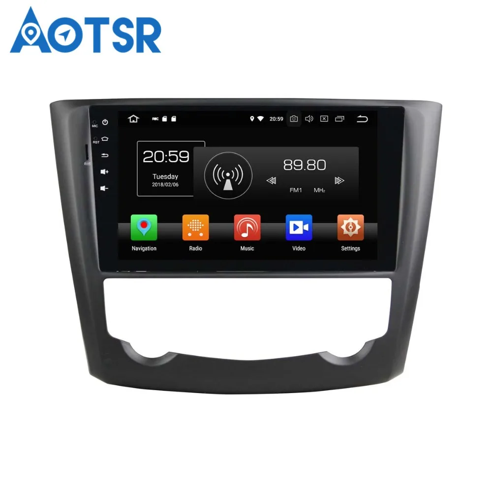 Perfect Aotsr Android 8.0 7.1 GPS navigation Car DVD Player For Kadjar 2016 Full Touch multimedia radio recorder 2 DIN 4GB+32GB 2GB+16GB 4