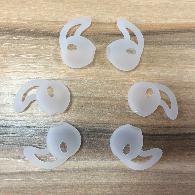 2PCS/Set Replacement Soft Silicone Antislip Ear Cover Hook Earbuds Tips Earphone Silicone Case for AirPods Apple EarPods