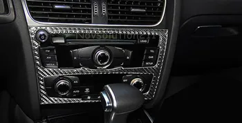 

Left Hand drive! Interior Real Carbon Fiber Center Control Panel Cover Trim For Audi A5 8T 2010 2011 2012 2013 2014 2015