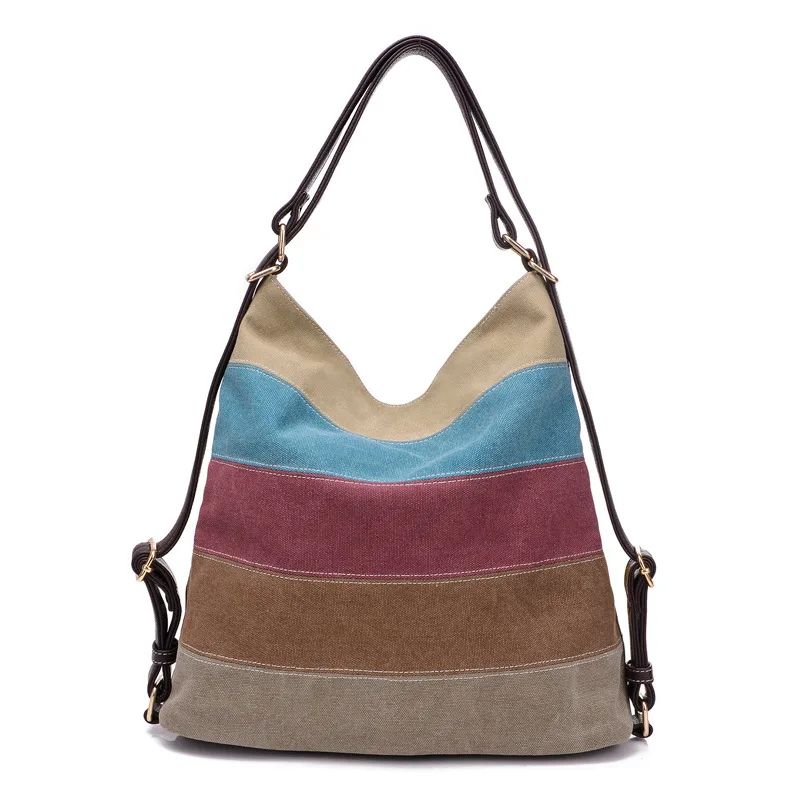 Kvky Multifunctional Women Canvas Bags Handbags Messenger Kvky Multifunctional Women Canvas Bags Handbags Messenger Las New Fashion Panelled Back Pack Bolsas Femininas In Shoulder From