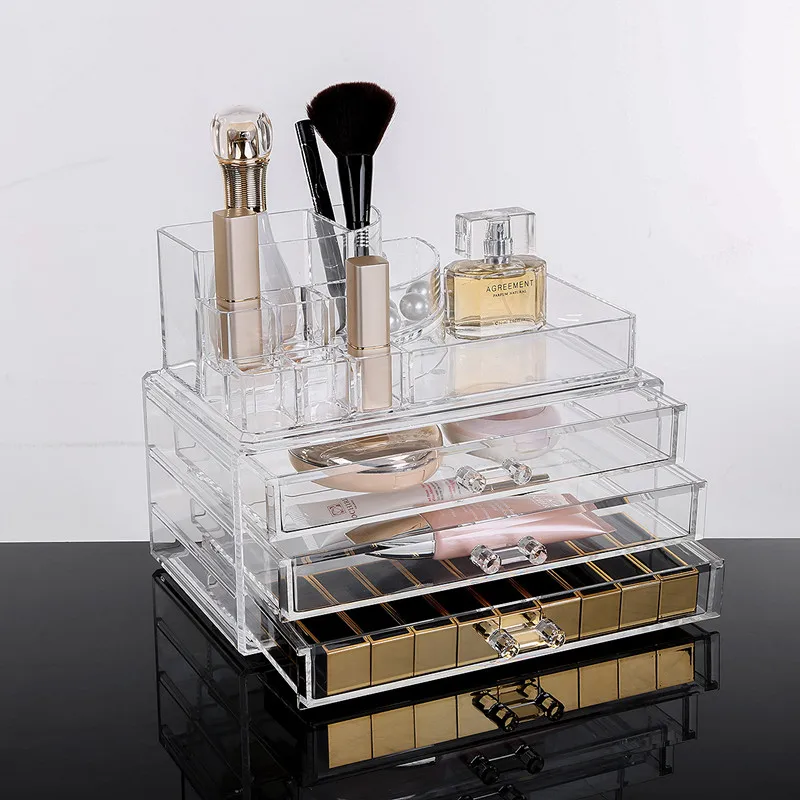 

Nail Storage Box Nail Oil Plastic Storage Cosmetics Jewelry With Cover Transparent Storage Box Acrylic Desktop Finishing