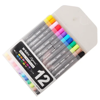 

QSHOIC morning beauty water-soluble mark pen manufacturer wholesale double color marker painting
