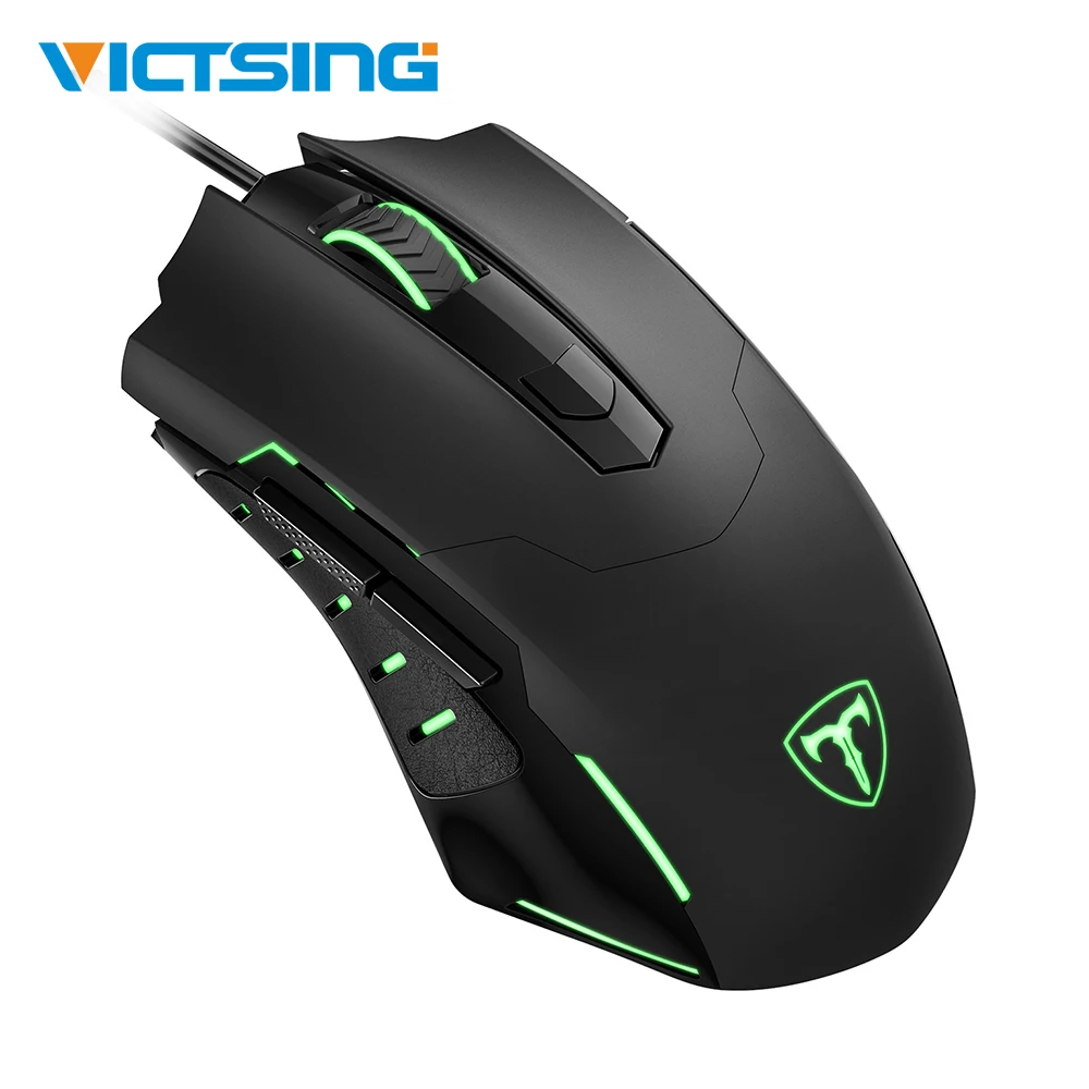 

VicTsing PC098 Gaming Mouse 3200 DPI Adjustable Wired Mouse Ergonomic Design Comfortable Grip USB Computer Mice For PC Gamer
