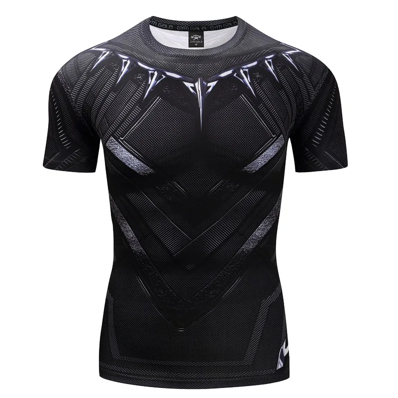 

New 2018 Fashion Batman Tops Compression funny Tees Fitness Superhero Superman T-shirt Summer Round Neck 3D Printed T shirt men