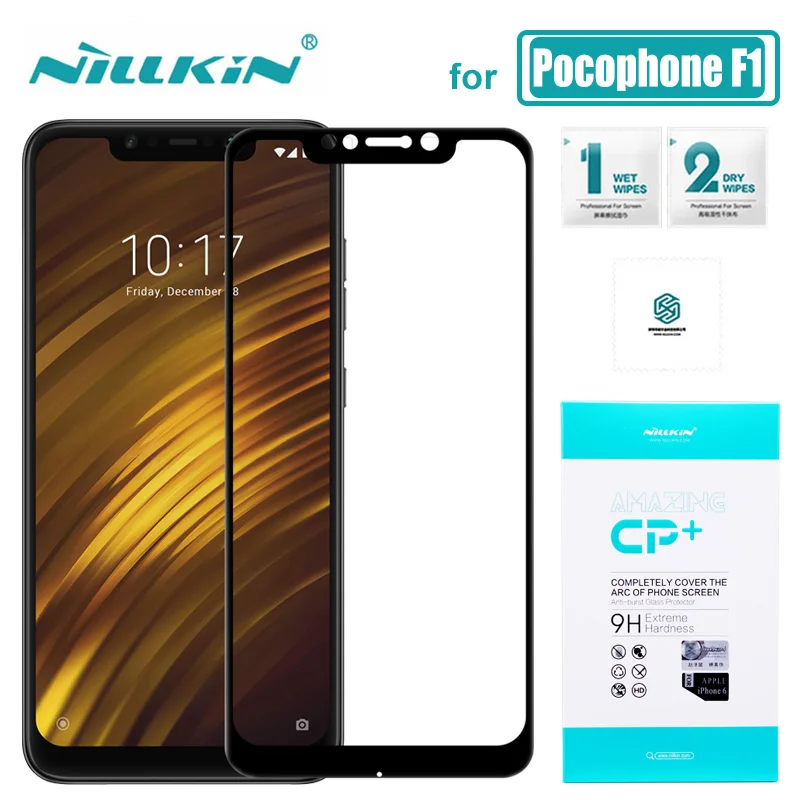 Для Xiaomi Pocophone F1 стекло Nillkin CP+ Полное покрытие Poco Phone F1 2.5D Закаленное стекло протектор экрана для Pocophone F1 стекло