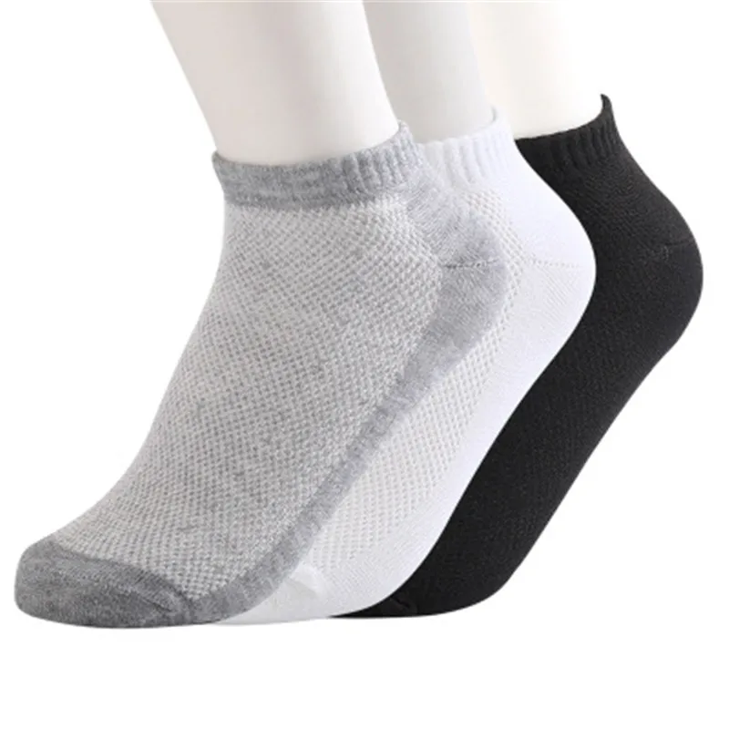 10 шт. = 5 пар мужские носки невидимый лодыжки для мальчиков дышащие тонкие носки-башмачки черный/белый/серый красочные удобные мягкие летние