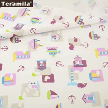 Хлопок Ткань твил Жир Квартал Текстиль для дома Материал кровать Лист Лоскутная Мультфильм конструкций стежка Вышивание ткань ремесел