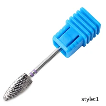 1 шт. высокая износостойкость ногтей сверло ногти "сделай сам" аксессуары Вольфрамовая сталь шлифовальные наконечники гель для ногтей Удаление полировки инструменты