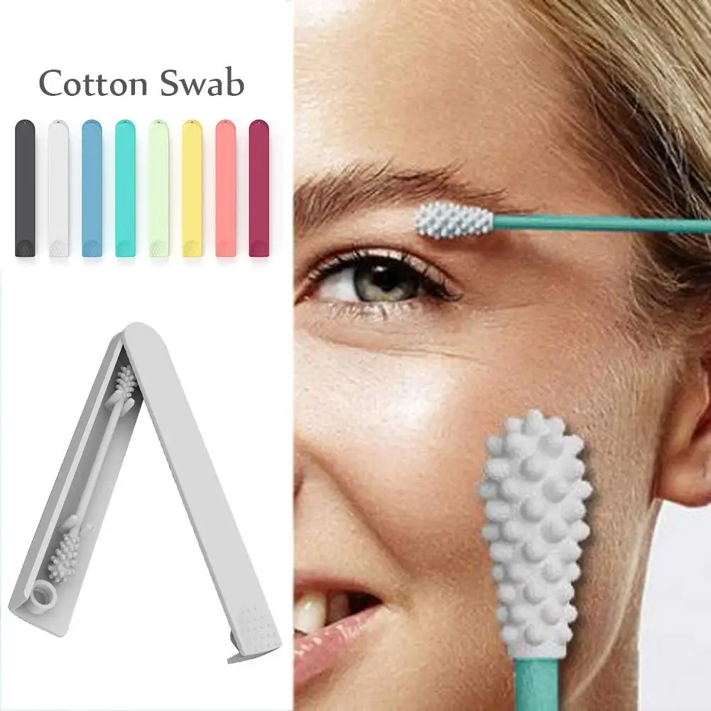 

Reusable Cotton Swab Creative Environmentally Friendly Cosmetic Cotton Sticks Makeup Accessory Random color