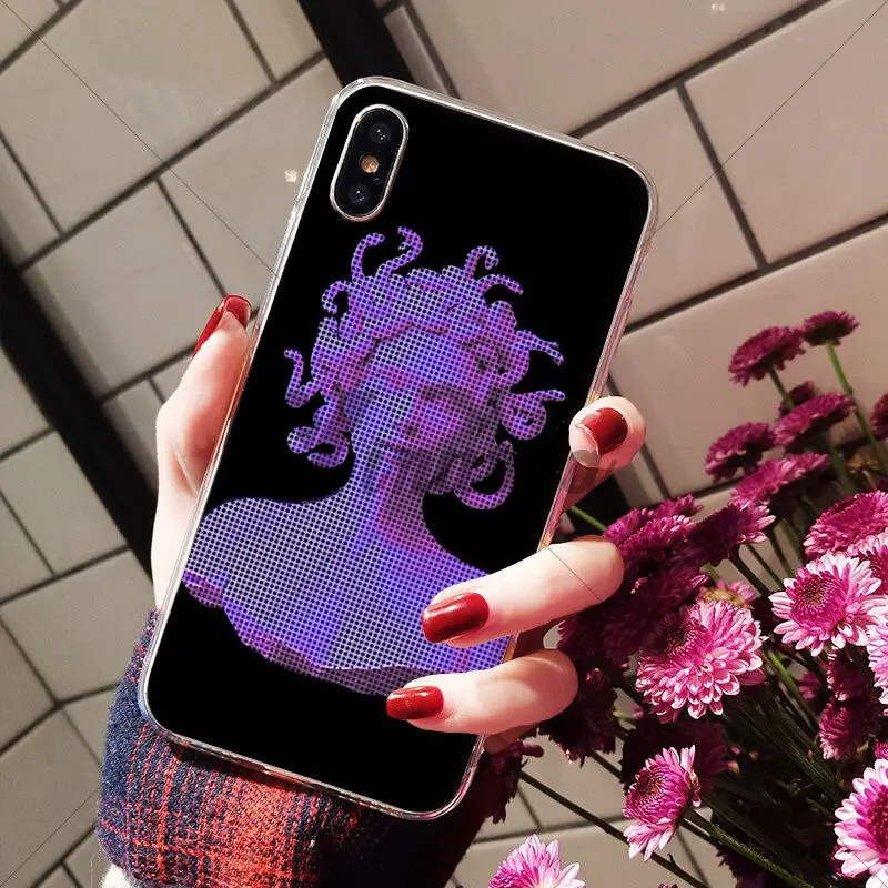Medusa Vaporwave Glitch Art