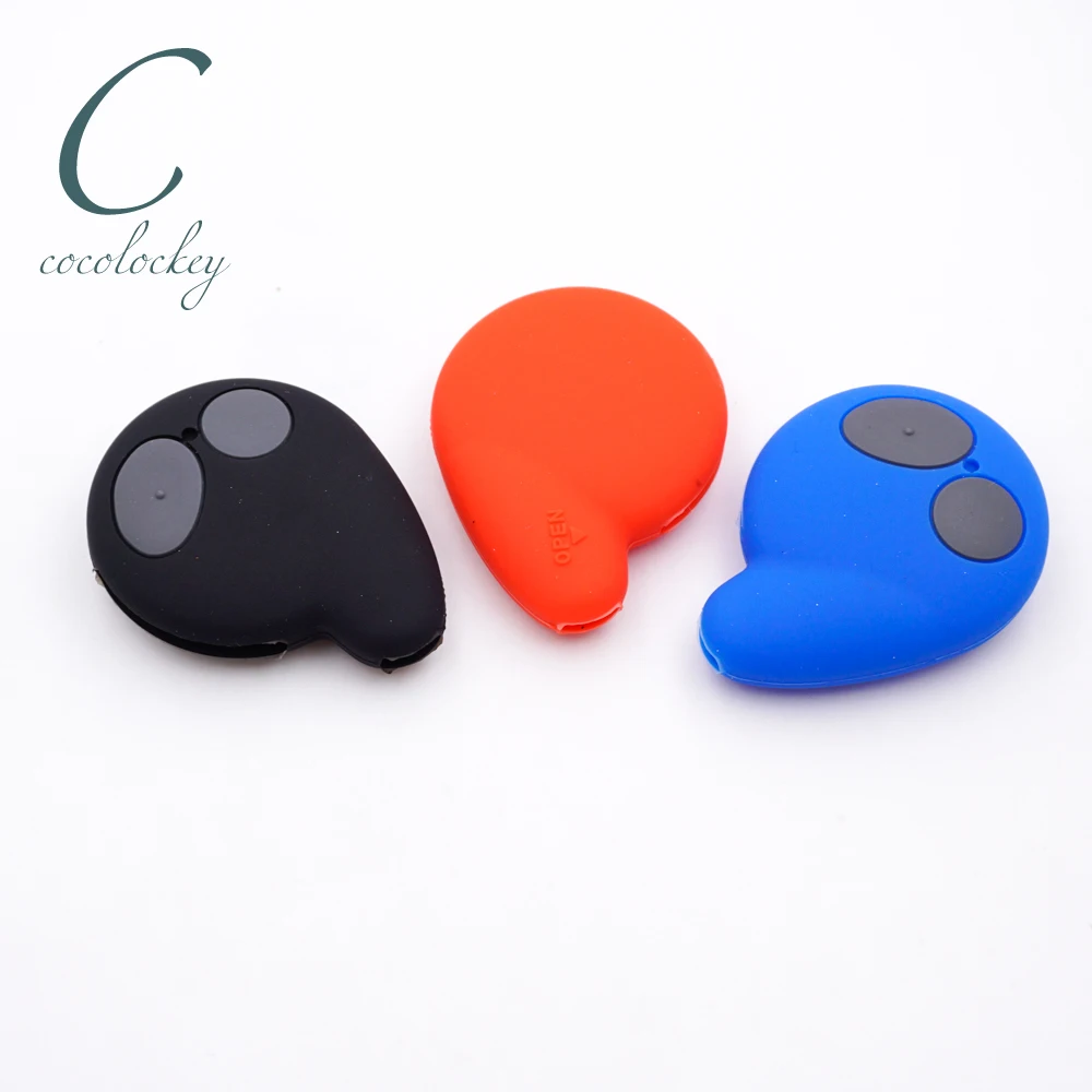 

Cocolockey Silicone Key Cover Fit for Honda Toyota Cobra 7777 Car Alarm Remote Fob Rubber Key Case For Car Shell Silica Gel