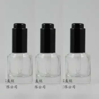 

15ml clear/transparent Glass Essential Oil Bottle With press dropper cap.Essential Oil Container,the bottom of bottle is thick