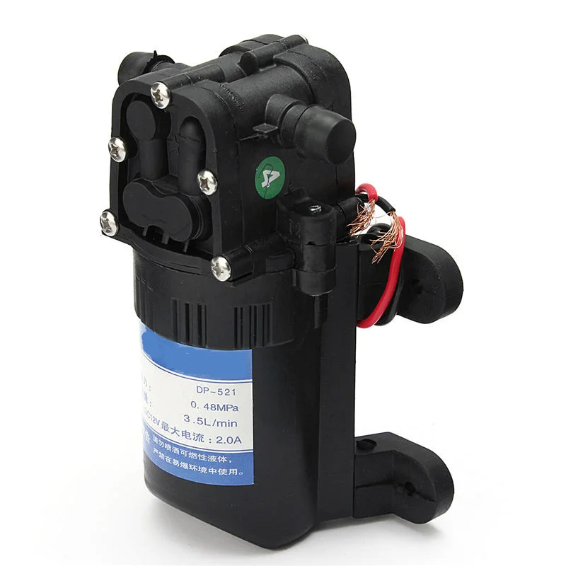 

1X DC 12V 3.5L/M High Pressure Micro Diaphragm Self Priming Diaphragm Water Pump For RV caravan Boat Garden