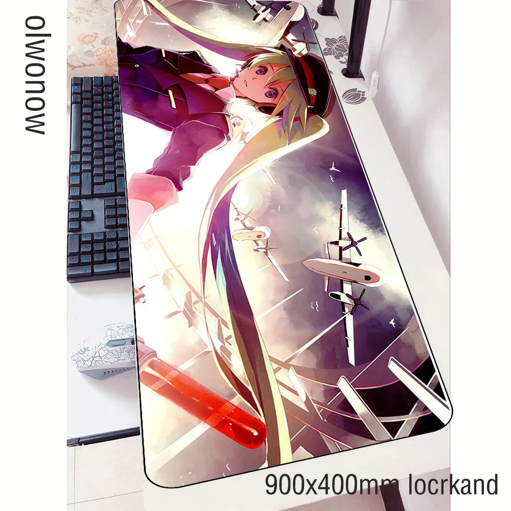 

locked edge Hatsune Miku mouse pad 90x40cm pad to mouse notbook computer mousepad cute gaming padmouse gamer keyboard mouse mats