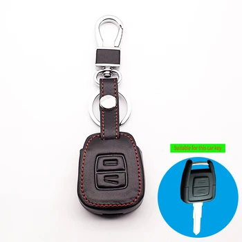 

2016 Hot sale classic design 2 Buttons Remote 100% genuine leather Key Cover for Vauxhall Opel Astra Zafira Omega Insignia shell