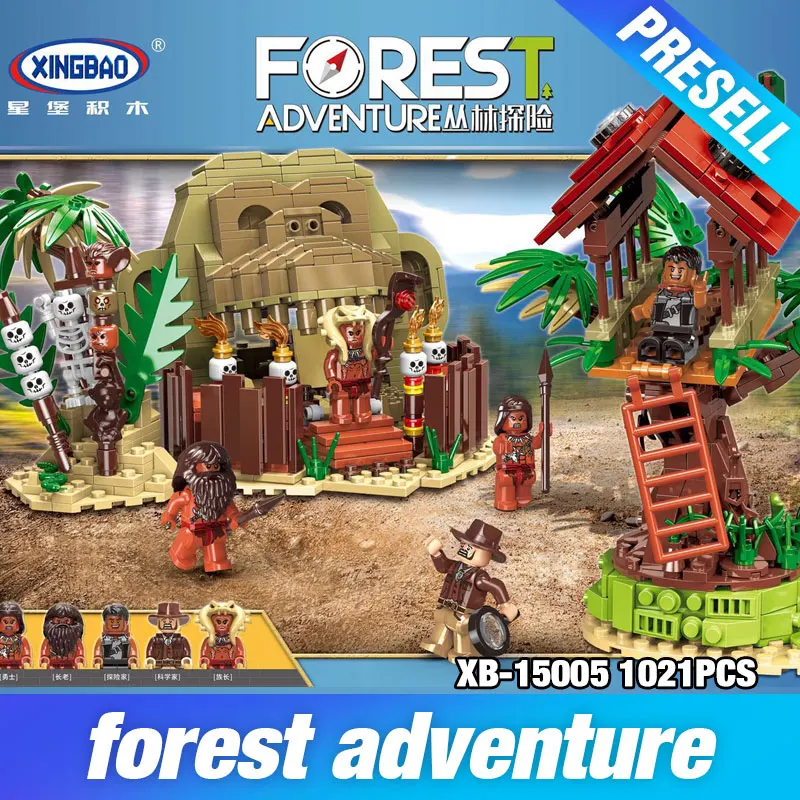 

XINGBAO 15005 Assembly Toys The Outdoor Survival Set Building Blocks Bricks New Kid Toys Model Birthday Christmas Birthday Gifts