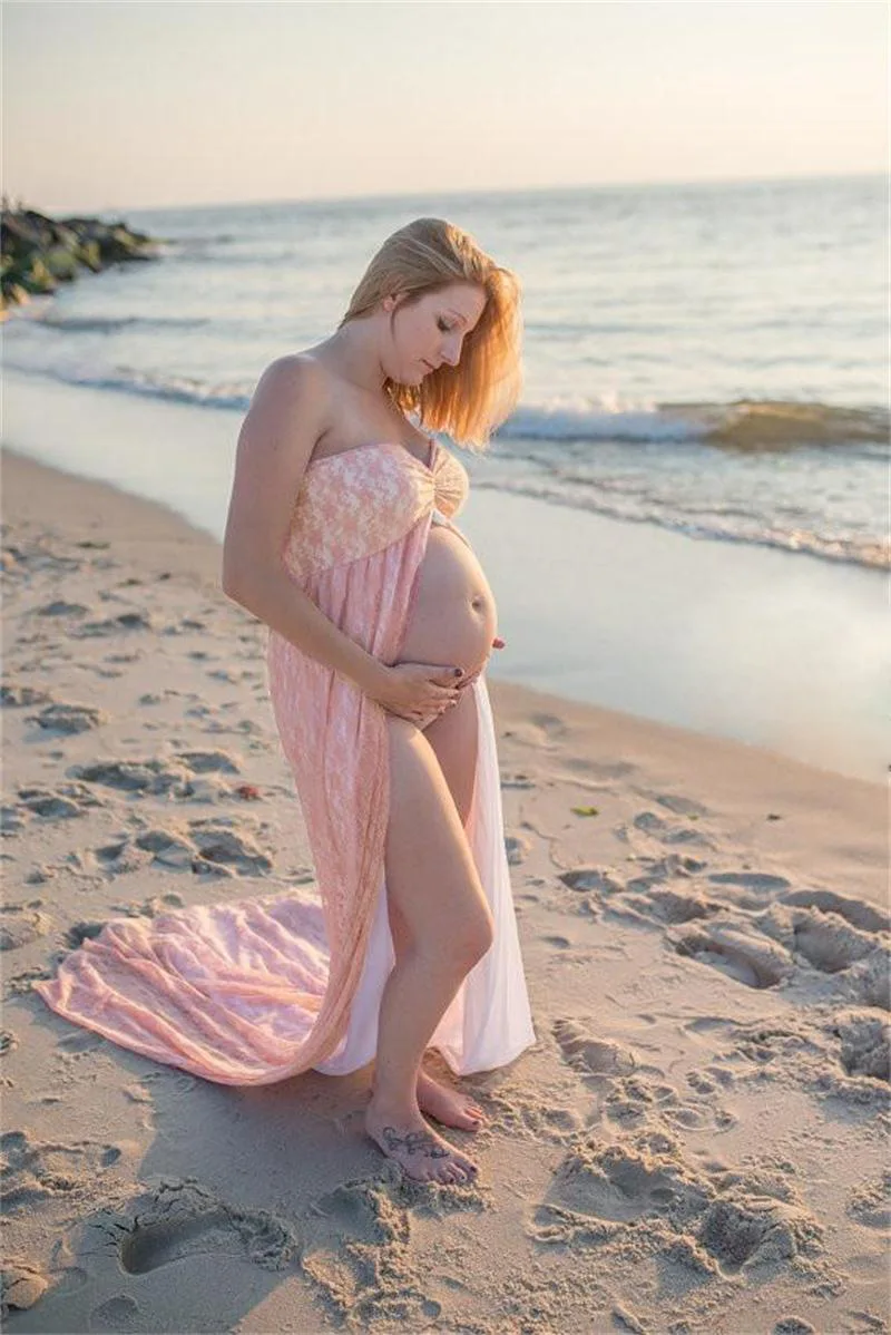 Реквизит для фотосессии для беременных; красивые двухцветные платья для беременных; Одежда для беременных; кружевное шифоновое платье; Платье для фотосессии