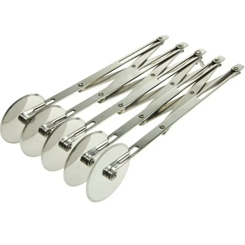 

High Quality Stainless Steel 5-Wheel Adjustable Dough Divider Pastry Pizza Wheel Cutter Pasta Knife
