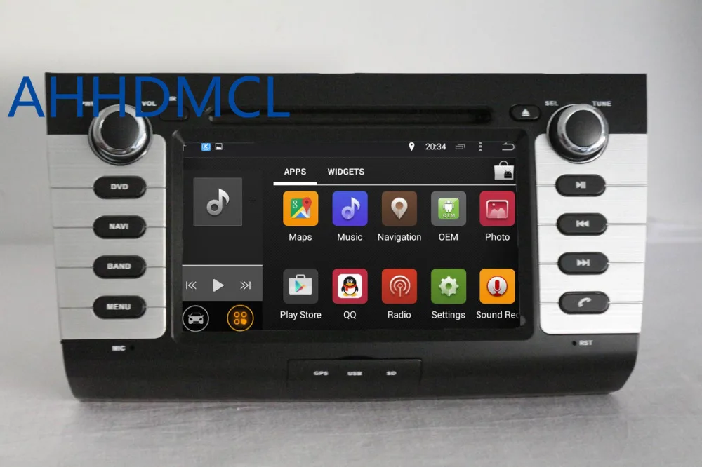 Top AHHDMCL Car Multimedia Player Stereo Radio DVD Android 9.0 Navigation For Suzuki Swift 2004 2005 2006 2007 2008 2009 2010 3