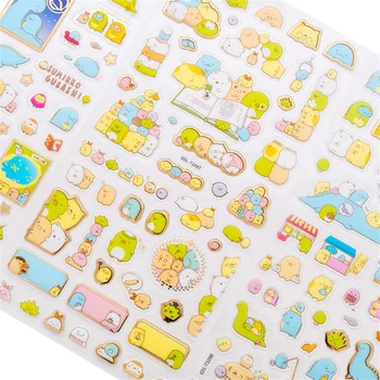 

20packs/lot Animals Kawaii Whales Japan Styles Scrapbooking Stickers Cartoon Dinosaur PVC Sticker DIY Album Diary Deco