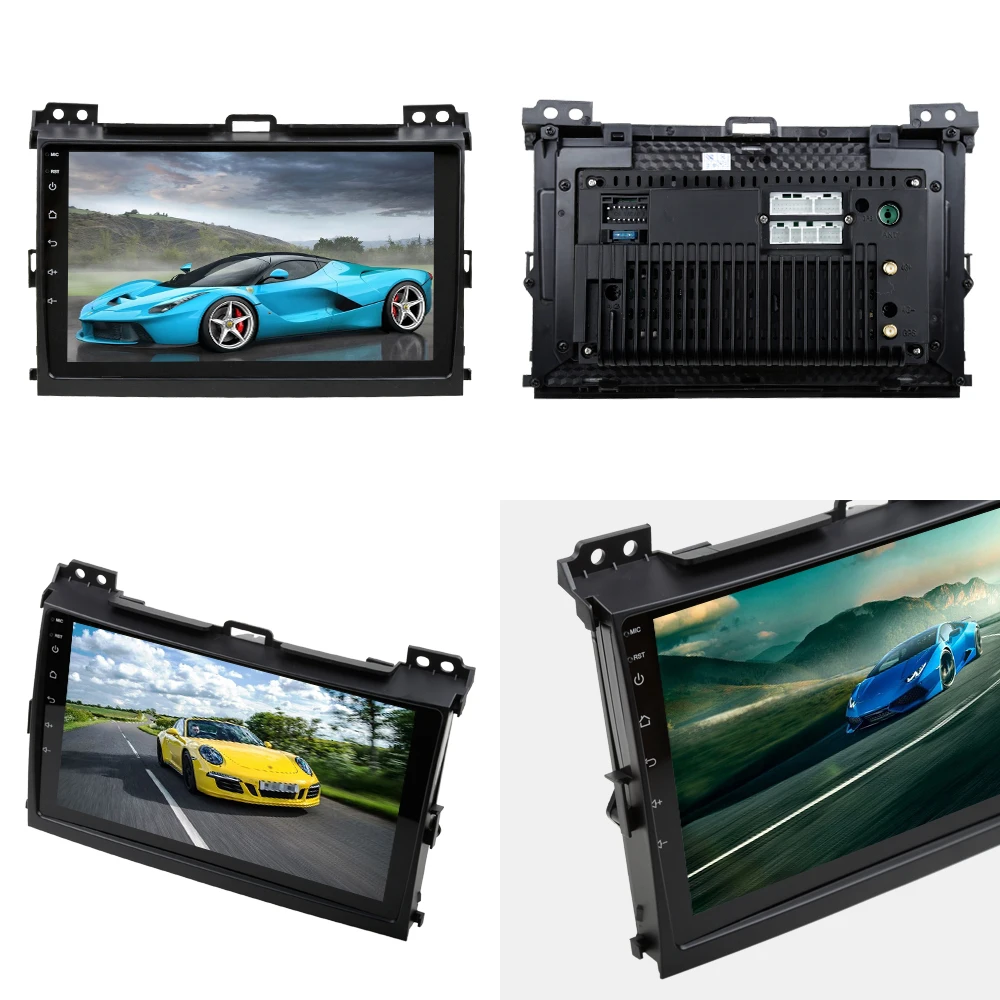 Best Sinosmart Android 8.1 Car for Toyota Prado 2004-2013 GPS Navigation Radio 2din 2.5D IPS/QLED Screen 3