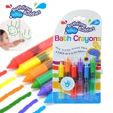 6pcs/Lot NEW Baby Toddler Washable Bath Crayons Bathtime Fun Play Educational Kids Toy