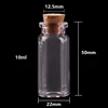 100pcs 10ml Size 22*50*12.5mm Mini Glass Perfume Spice Bottles Tiny Jars Vials With Cork Stopper pendant crafts wedding gift ► Photo 2/4
