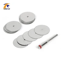 Прямая доставка набор инструментов 20 шт./лот 22 мм Комплект фильтров с круговой HSS пилы для резки деревянного Аксессуары Dremel для вращающихся инструментов деревообрабатывающий - изображение