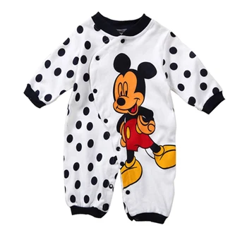 

Baby Rompers Spring Newborn Baby Clothes Cotton Baby Boy Clothes Cartoon Baby Girl Clothes Roupas Bebe Mickey Infant Jumpsuits