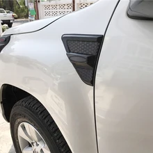 Per Toyota Hilux Revo 2015 2016 2017 2018 Car Styling Esterno ABS Porta Laterale Copertura Della Lampada Della Luce Della Decorazione Autoadesivo Della Copertura 2 *