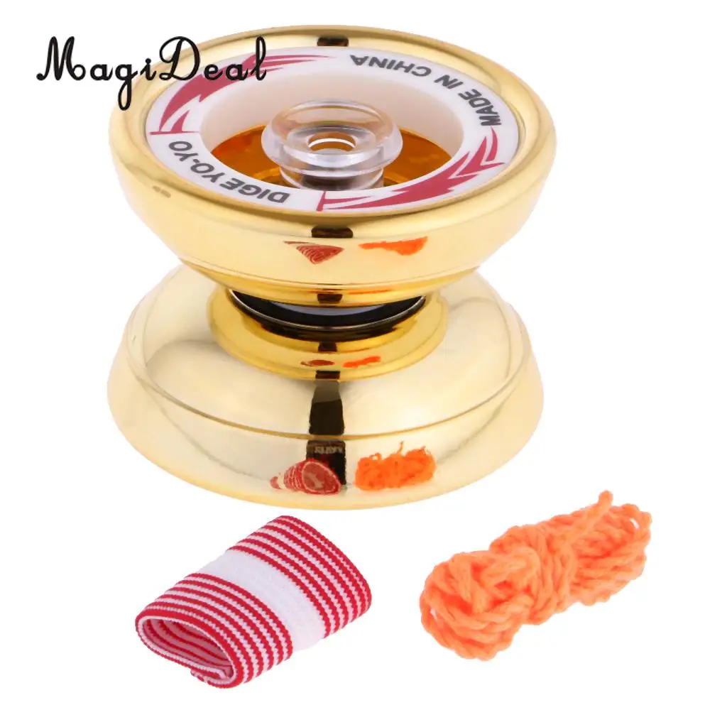MagiDeal 1Pc Professional YoYo Aluminum Alloy String Trick Yo-Yo Ball KK Bearing for Beginner Adult Kids Classic Toy 7Kinds