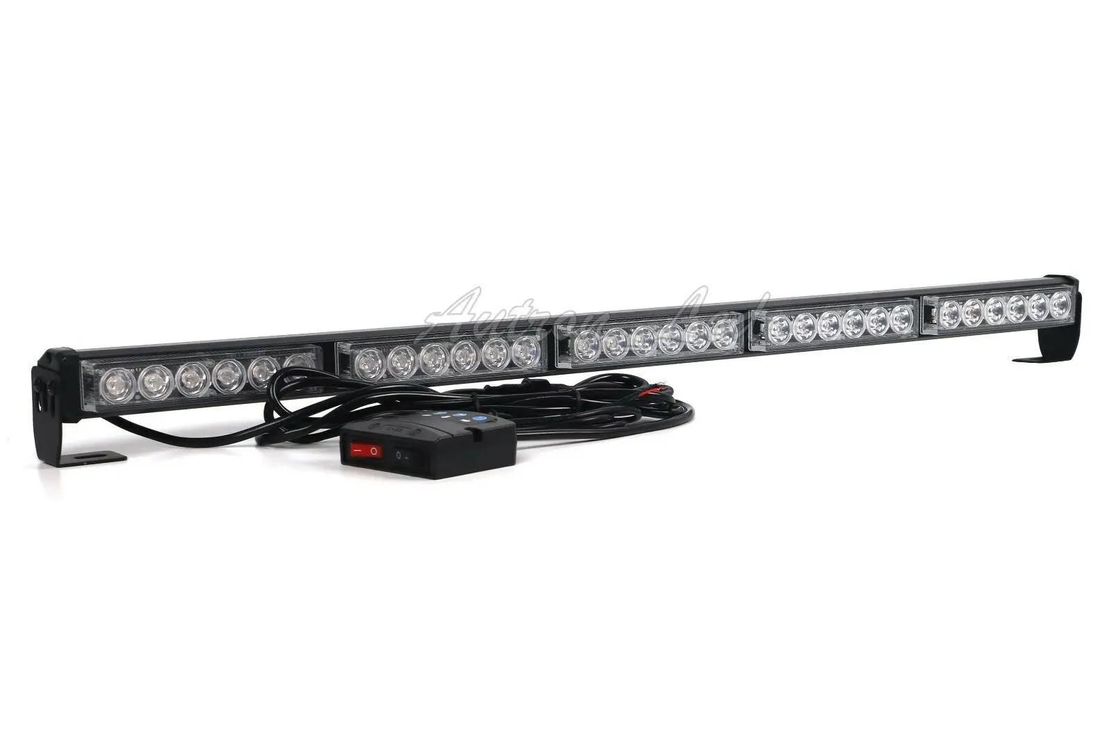 

31" 90W Amber White LED Traffic Adviser Warning Emergency Grille Strobe Lightbar