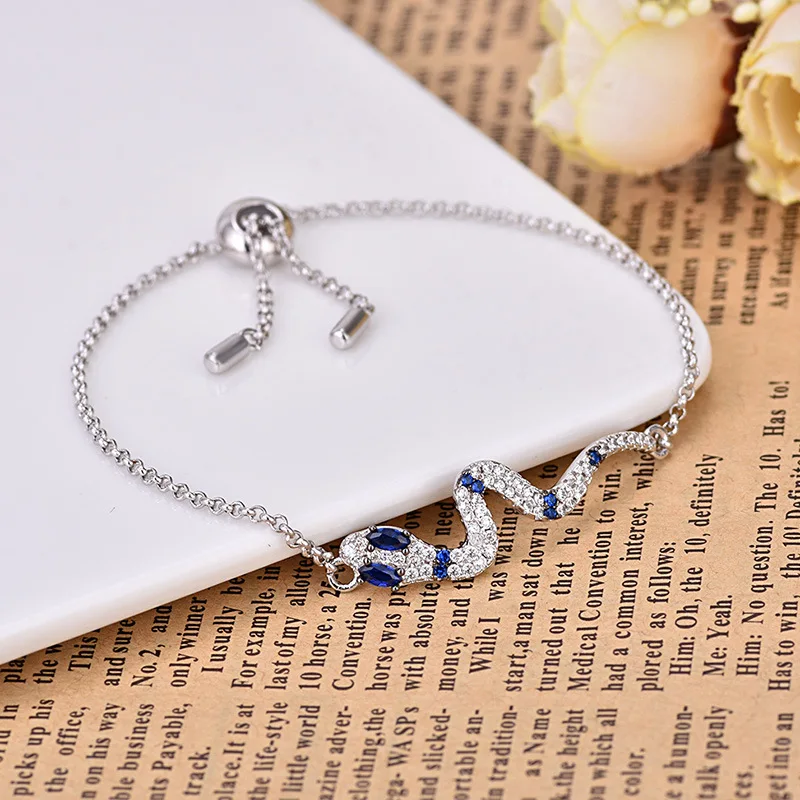 

Simple Design Silver Color Charm Bracelet Animal Bracelets Girls Zircon Sweet Cute Pulseras ZK40