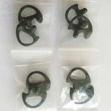 40X(20 пар слева и справа) Черный Средний размер ушной формы для акустической трубки, наушников