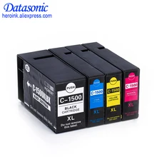 Полный набор 4 цвета для PGI-1500XL картридж с пигментными чернилами совместим с Canon принтер MAXIFY MB2050/MB2350
