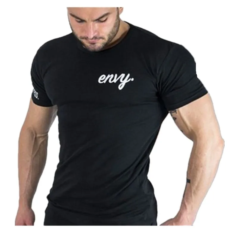 

MLCRIYG 2019 Youth new spring and autumn summer fitness brand short sleeve cotton clothing breathable casual hot sale t-shirts