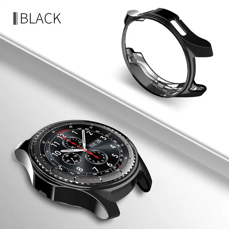 Чехол для Galaxy Watch, 46 мм, 42 мм, активный, 40 мм, тонкий, мягкий, TPU, силиконовый, ультра тонкий, цветной, покрытие, чехол для samsung gear S3