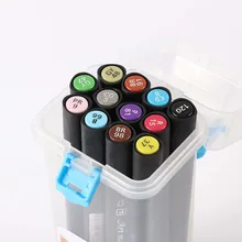 12/24/36/48 Цвета мягкой щеткой набор маркеров Эскиз маркер для белой доски, ручки для рисования для манга профессионального рисования товары для рукоделия