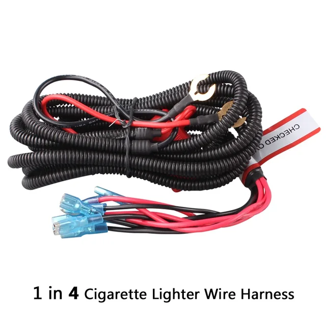 easy to installation wiring harness suitable for car usb chargereasy to installation wiring harness suitable for car usb charger adapter car cigarette lighter power socket 1 in 4 wire harness