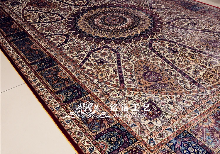 6'x9' персидский дизайн шелковые ковры ручной переплетения классический диван области ковер