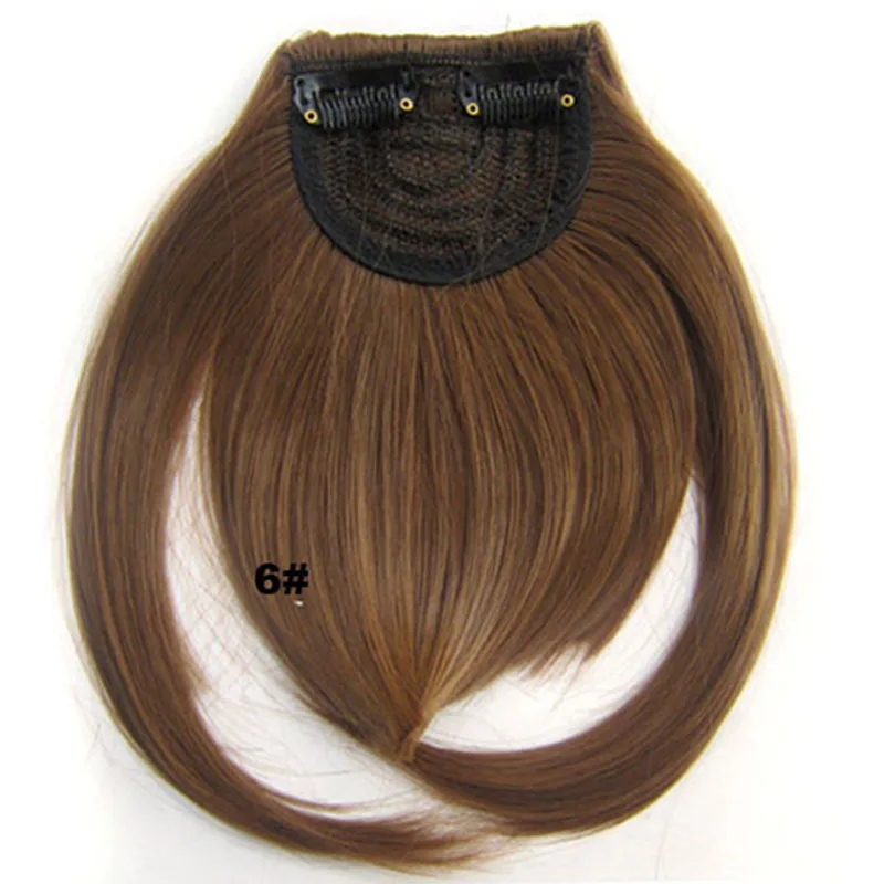 Прямые челки парик для женщин Девушки головная повязка Длинные Синтетические аккуратные накладка с прической клип-в накладные волосы расширение 9 цветов парик