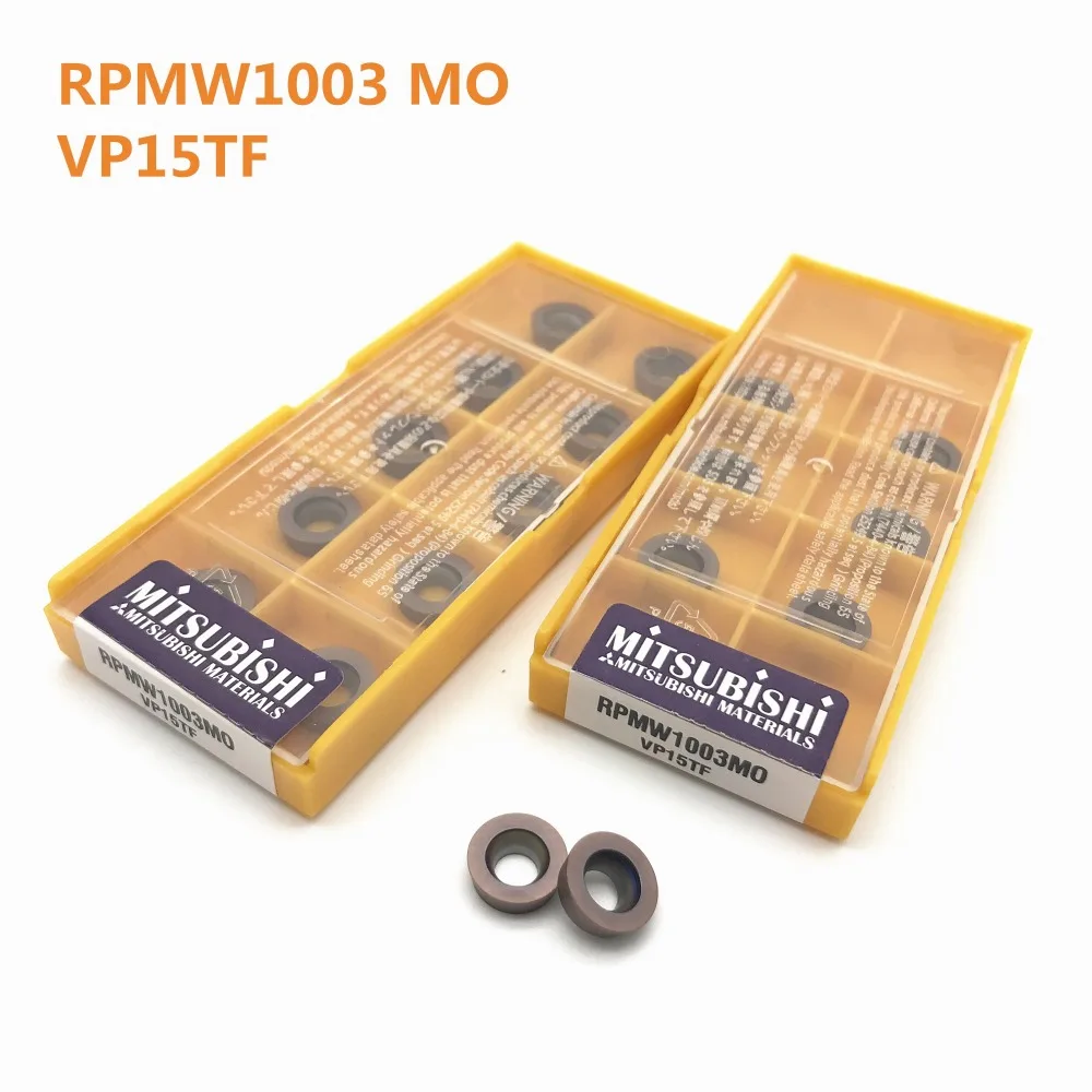

10PCS Carbide Insert RPMW1003 MO VP15TF Internal Turning Milling Lathe Tool Milling Cutter CNC Tool Lathe Tool RPMW 1003