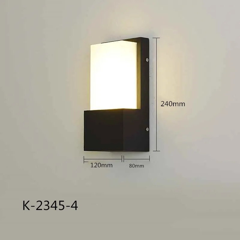 Kenlux 12 Вт 15 светодиодный настенный светильник современный уличный