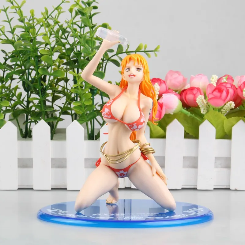 

Pop One Piece Nami Action Figure Drink Water Sexy Swimsuit BB ver. Anime Figures PVC Collectable Boxed Model Toys Gifts