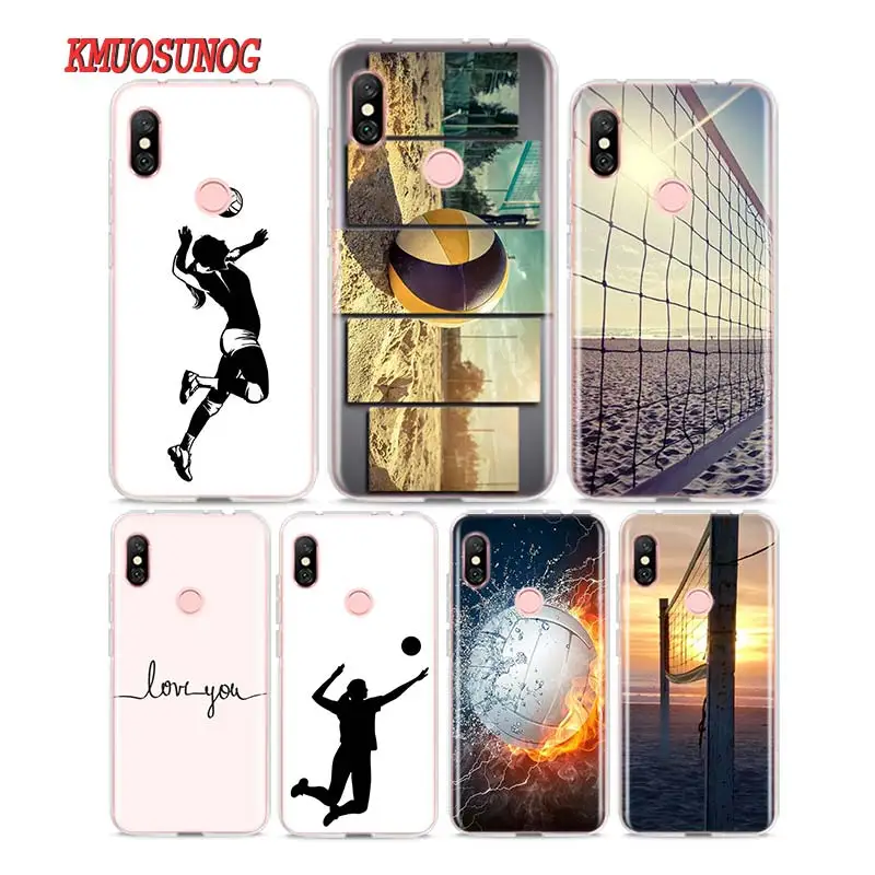

Silicone Phone Case volleyball sports art for Redmi 7 Y3 Y2 S2 Xiaomi Redmi Note 7 6 6A 5 5A Pro Plus 4 4X Cover